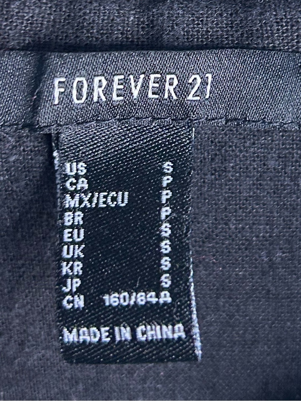 Forever 21 Black Linen Blend Button Front Long Sleeve Shirt Small - Picture 3 of 5
